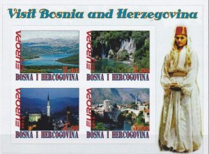 BOSNIA - 2012 - Europa - Imperf 4v Sheet - Mint Never Hinged - Private Issue