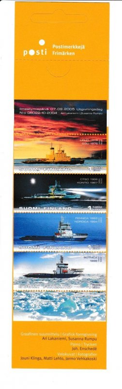 Finland # 1243, Ice Breaker Ships, Complete Booklet, Mint NH, 1/2 Cat.