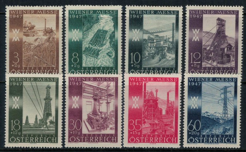 Austria #B199-206*  CV $3.20  Vienna Fair set