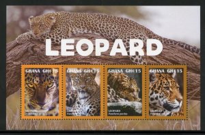GHANA  2023 LEOPARD SHEET  MINT NH