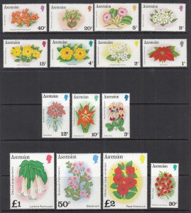 Ascension 274-288 Flowers MNH VF