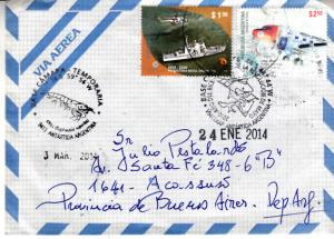 Argentina  Antarctica Cover 2010 Six Cancels