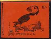 Booklet - Great Britain 1968-70 Birds - Puffin (red cover...