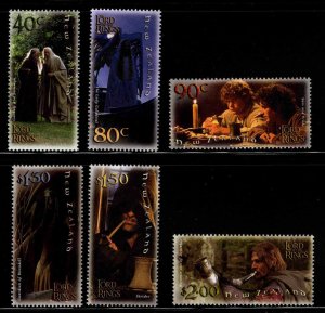 New Zealand Scott 1750-1755  MNH**Lord of the Rings stamp set