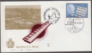 SAN MARINO Sc # 994 FDC ROBERT STOLZ, COMPOSER