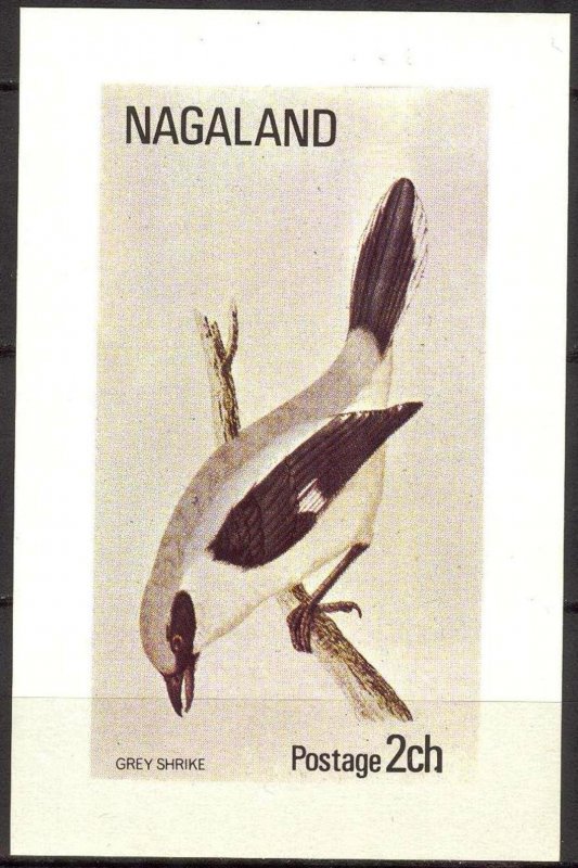 Nagaland Birds (2) Grey Shrike S/S MNH