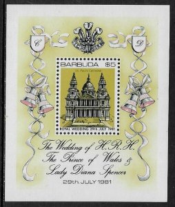 Barbuda #496 MNH S/Sheet - Royal Wedding