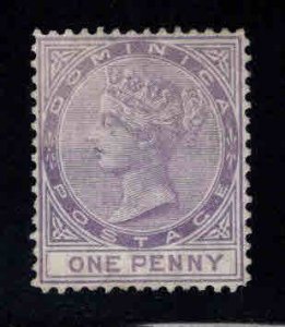 DOMINICA Scott 5 MH* Victoria  CC wmk 1, perf 14 1877 issue