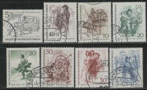 Germany Berlin Scott # 9N267 - 9N274, used, cpl set