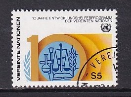 United Nations Vienna  #22  cancelled   1981  volunteers program  5s
