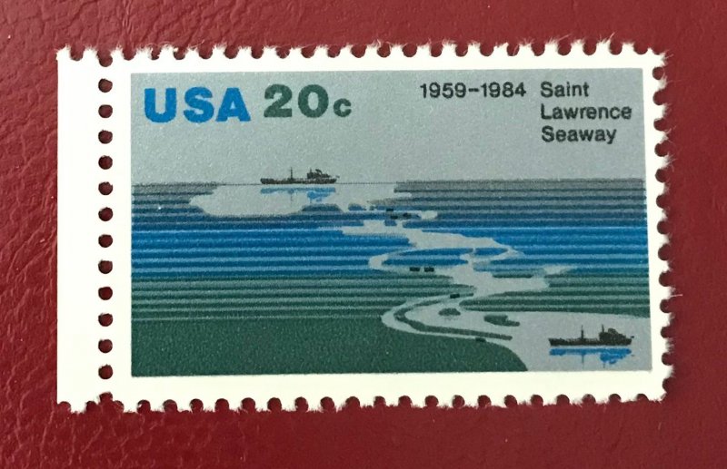 1984 US Sc 2091 MNH 20c St Lawrence Seaway 25th Anniv Cv.40 Lot 7489
