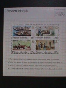 PITCAIRN ISLANDS 1988-  WORLD PHILATIC EXHIBITION LONDON'88 MNH S/S VF