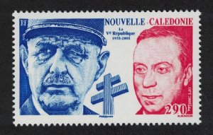 New Caledonia Gen. De Gaulle 50th Anniversary of Fifth Republic 2008 MNH