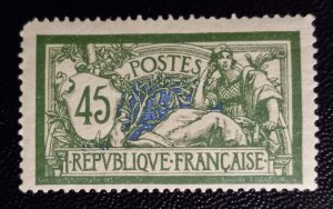 France Scott #122 MNH- Og VF 45c Green Merson Stamp (1906):