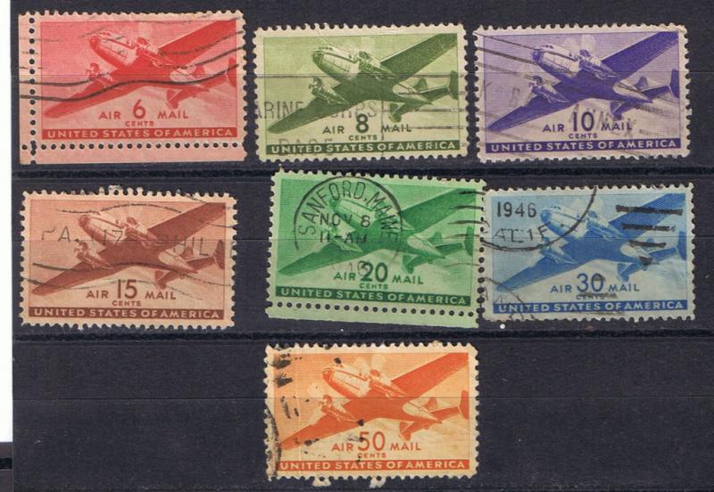 USA Airmails SC C25-31 SCV $4.85