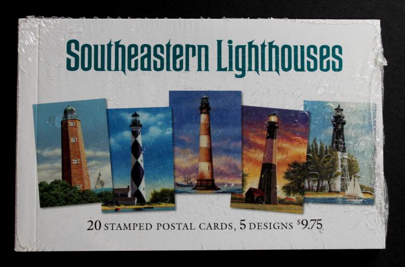 US #UX395-UX399  Booklet of 20 Cards 4-each Original Packaging Lighthouses