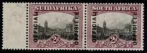 SOUTH AFRICA GV SG O5a, 2d grey & maroon, LH MINT.