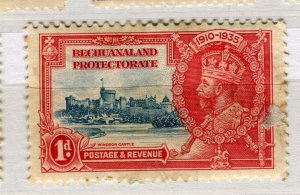 BECHUANALAND; BASUTOLAND; 1935 early GV Jubilee issue Mint hinged 1d. value