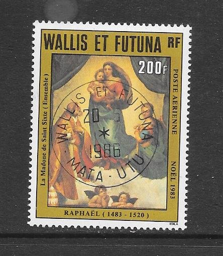 WALLIS & FUTUNA #C128  ART-RAPHAEL-SISTINE MADONNA  CANCELLED