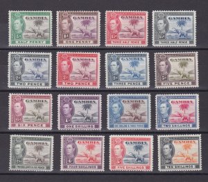 GAMBIA 1938, SG# 150-161, CV £170, MH