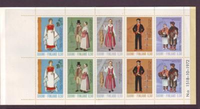 Finland Sc522b 1972 costumes stamp booklet mint NH