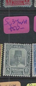 MALAYA TRENGGANU (P1802B)  SULTAN   8C  SG 34   MNH 