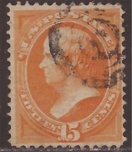 US Stamp - 1873 15c Webster Bank Note -  U