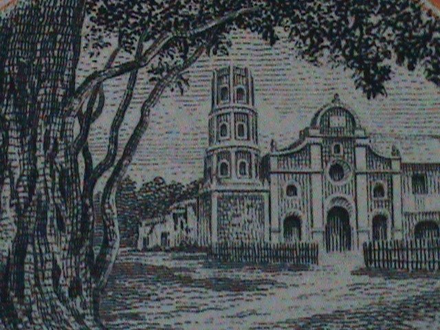 ​PHILIPPINES-1942-SC#N6- BARASOAIN CHURCH SURCHARGE PAIR MINT VF-82 YEARS OLD