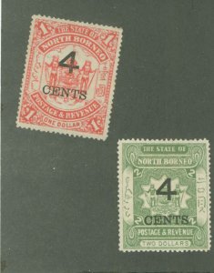 North Borneo #99-100 Unused