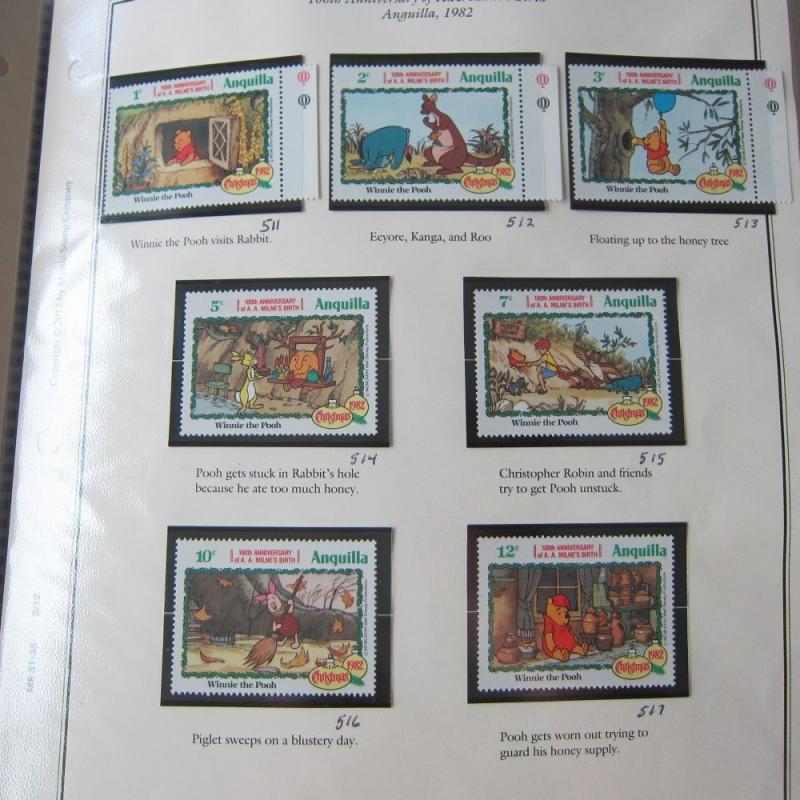 Anguilla Disney 511-517 MNH