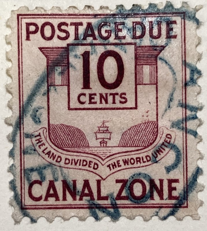 AlexStamps CANAL ZONE #J28 VF Used
