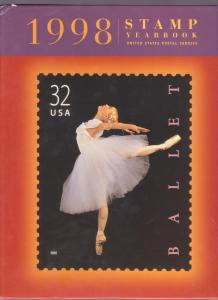 USPS 1998 Stamp Yearbook Complete w/ All Stamps MINT