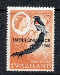 Swaziland 1968 QEII Pictorials Opt Independence 5c MLH