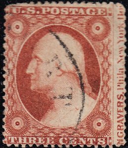 U.S.  26 Used F+VF App. Imprint Capture (11023)