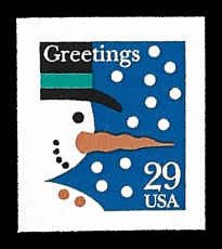 PCBstamps  US #2803 Bk Sgl 29c Snowman, MNH, (10)