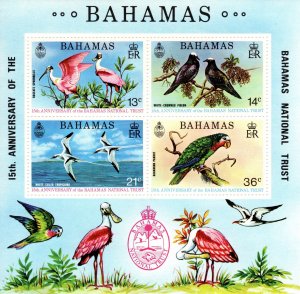 Bahamas 1974 15th Anniv. Of Bahamas National Trust, Miniature Sheet [Mint]