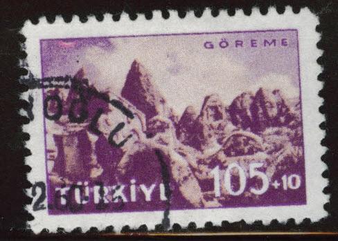 TURKEY Scott B73 used 1959 semipostal stamp