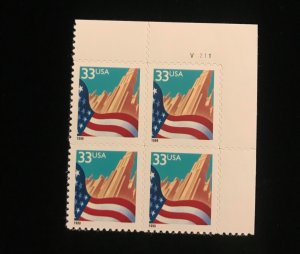 3278 Plate Block of 4, MNH, self adhesive