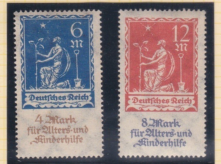 1922 Germany : Charity issue for children and elderly