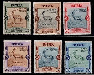 Italian Eritrea Scott 175-180 MNH** 1934 Colonial Arts Exhibition set