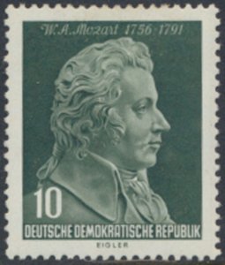 German Democratic Republic  SC# 278   Mozart  MH   see details & scans