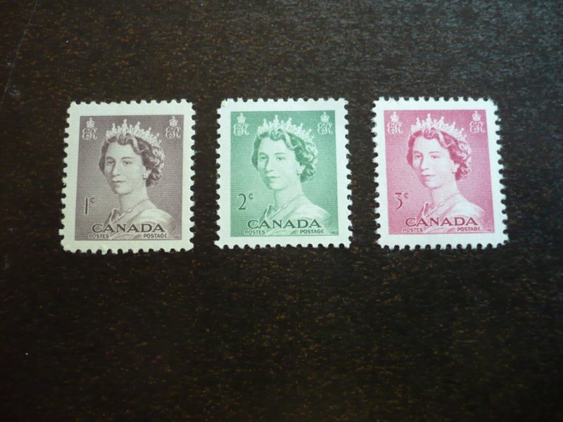Stamps - Canada - Scott# 325-327 - Mint Hinged Part Set of 3 Stamps
