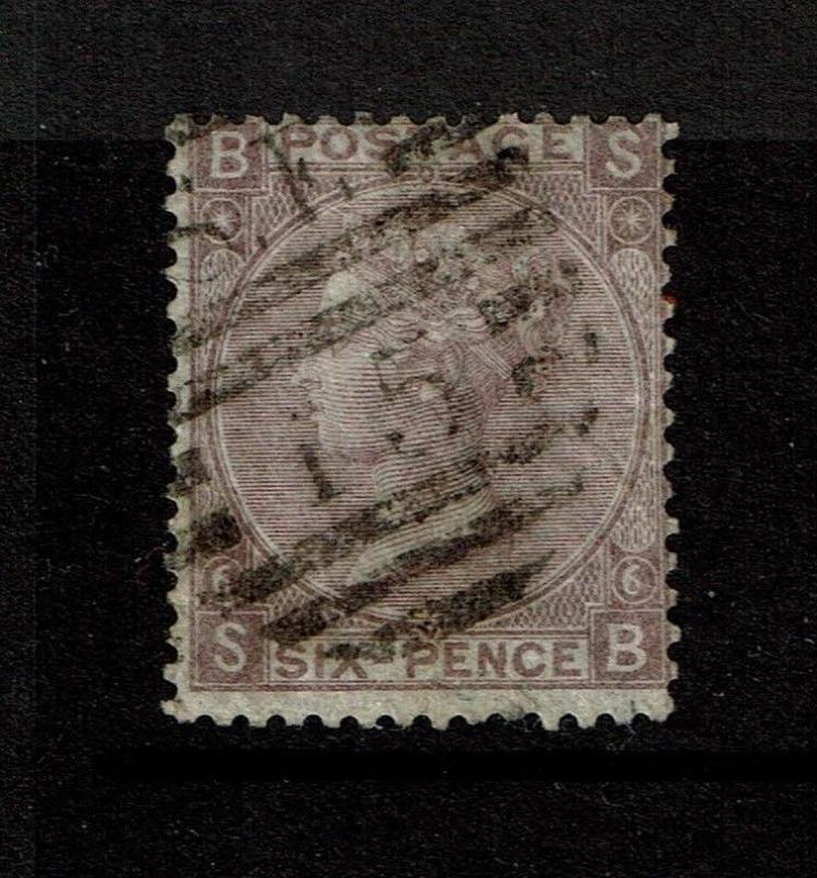 Great Britain SG# 104 Plate 6 Used / Lilac - S4478