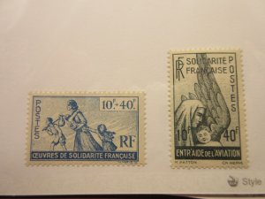 FRENCH COLONIES Scott B7 & B8 MINT NEVER HINGED Lot6 Cat $12