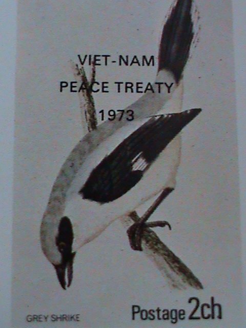 ​NAGALAND-1973-LOVELY BEAUTIFUL BIRD-VIETNAM PEACE TREATY-IMPERF S/S-MNH VF