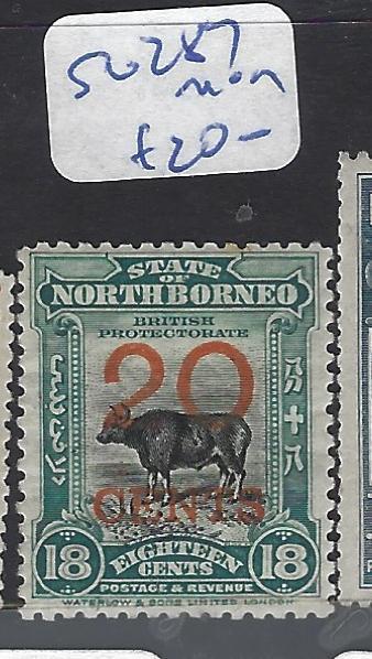 NORTH BORNEO (P2709B)  20C/18C COW  SG 287   MOG