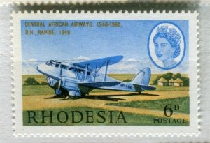 RHODESIA: 1966 early AIR issue fine Mint MNH unmounted 6d. value