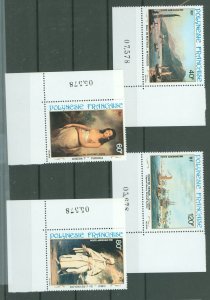 French Polynesia #C187-C190 Mint (NH) Single (Complete Set) (Art) (Paintings)