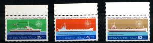 1981 Bulgaria Scott 2739L-2739N Mint NH Bulgarian Shipbuilding Ship Complete Set
