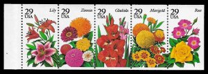 PCBstamps  US #2829/2833a Bk Pane $1.45(5x29c)Garden Flowers, MNH, (18)
